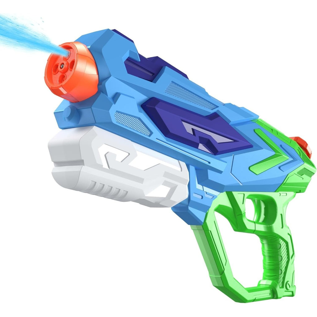 Pistol cu Apa pentru Copii, Rezervor 900ml, Raza de Actiune 8m, 6ani+, 4 Duze, Verde
