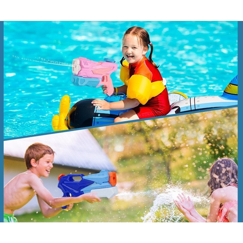 Pistol cu Apa pentru Copii, Rezervor, Pentru Piscina/Plaja, 6ani+, 3 duze, Roz, 300ML