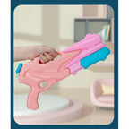 Pistol cu Apa pentru Copii, Rezervor, Pentru Piscina/Plaja, 6ani+, 3 duze, Roz, 500ML