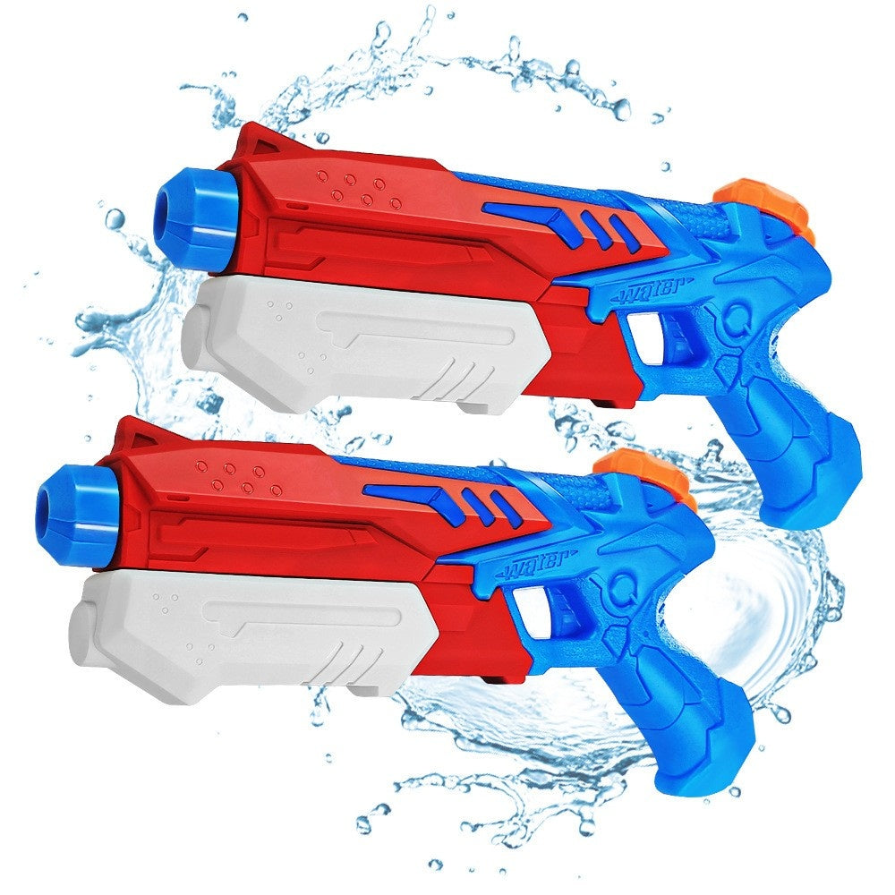 Pistol cu Apa pentru Copii, Rezervor, Pentru Piscina/Plaja, 6ani+, Albastru deschis/Rosu, 300ML