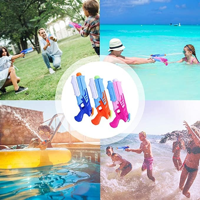 Pistol cu Apa pentru Copii, Rezervor, Pentru Piscina/Plaja, 6ani+, Roz, 300ML