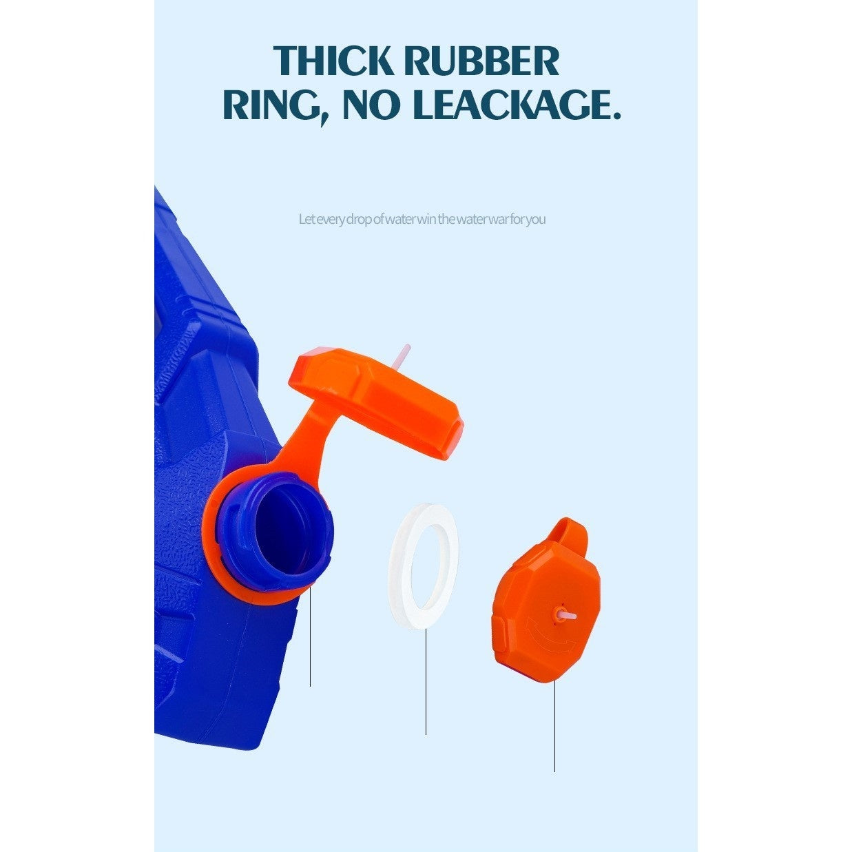 Pistol cu Apa pentru Copii, Rezervor, Pentru Piscina/Plaja, 6ani+, Bleumarin/Rosu, 300ML