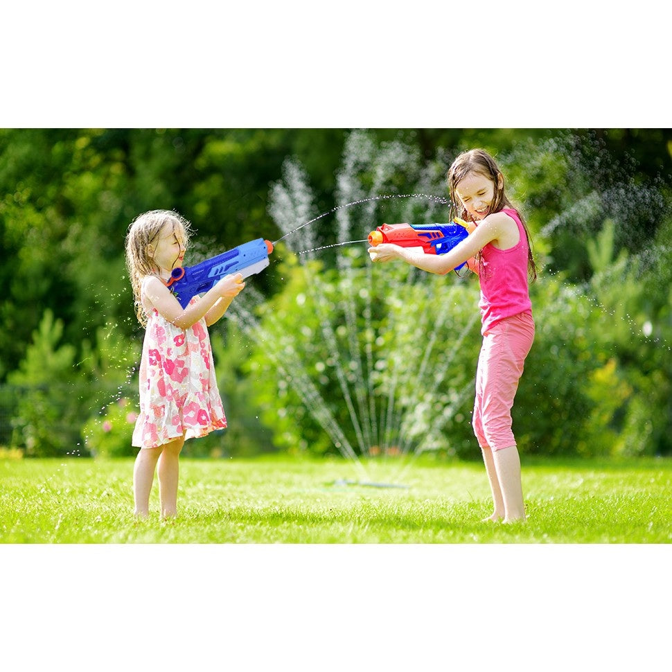 Pistol cu Apa pentru Copii, Rezervor, Pentru Piscina/Plaja, 6ani+, Bleumarin/Rosu, 300ML