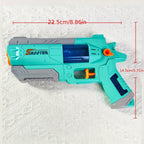 Pistol Manual cu Apa, Jucarie Pistol cu Apa, Design Nou S-Shooter Atractiv, 23 x 14.5 cm, Verde