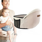Port-Bebe Ergonomic Ajustabil cu Scaun, 3 Pozitii, Bumbac Respirabil, pentru Copii 0-3 Ani, 20 kg Maxim, 25 x 22 x 18 cm
