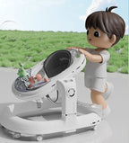 Premergator 4in1, Antemergator, Balansoar, Scaun de Masa, Functie Muzicala, din ABS, Inaltime Reglabila, Sistem Antirasturnare, Greutate Portanta 25 kg, +6 Luni, Roz