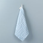 Prosop Absorbant, din Bumbac, 6 Straturi, 30 x 30 cm, Albastru