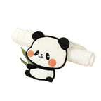 Prosop Absorbant, din Bumbac, pentru Bebelusi, 19x28 cm, Model Panda, Alb