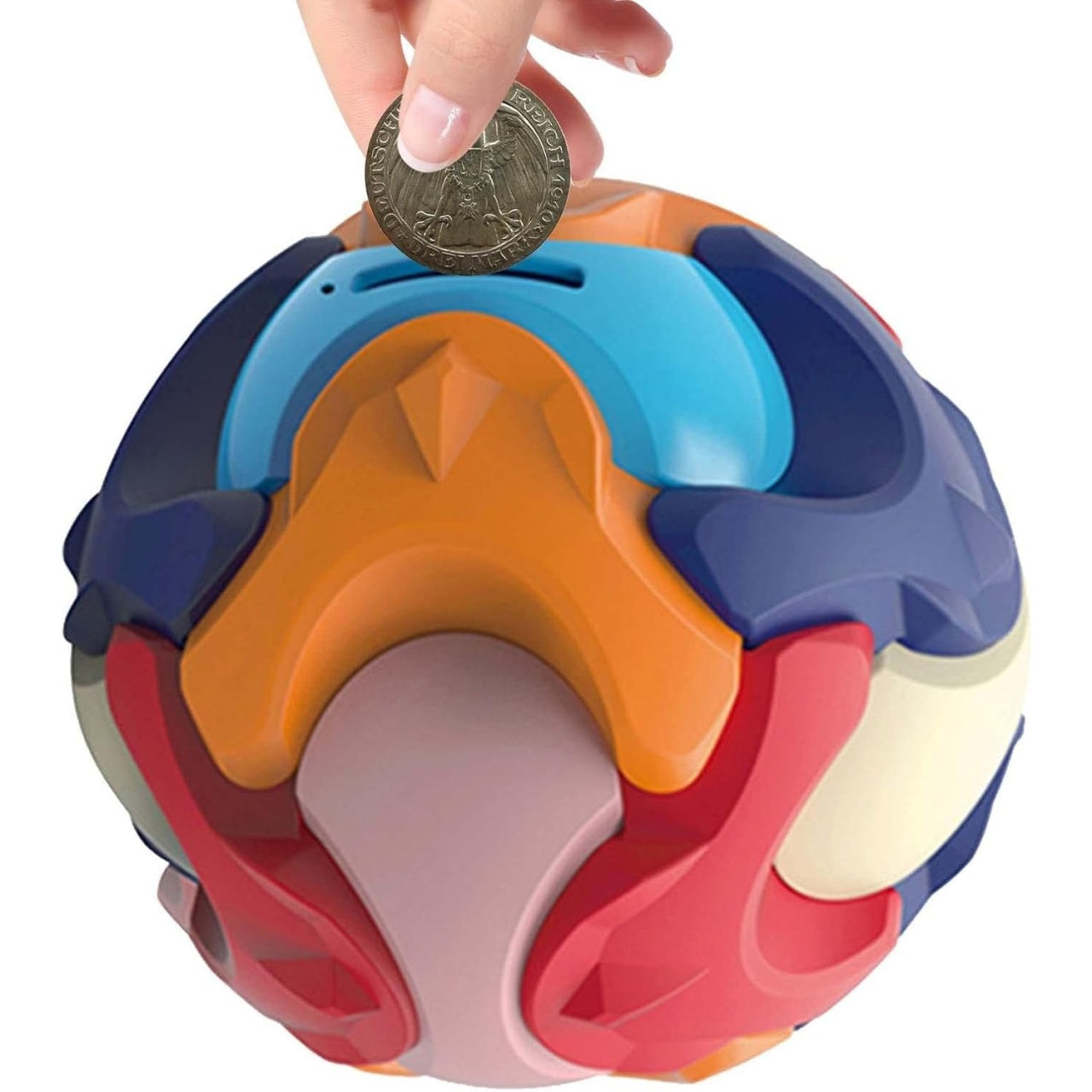 Pusculita Sub Forma de Minge, de Construit, se Asambleaza/Dezasambleaza, din Plastic, 16.5x16.5x16.5, Multicolor