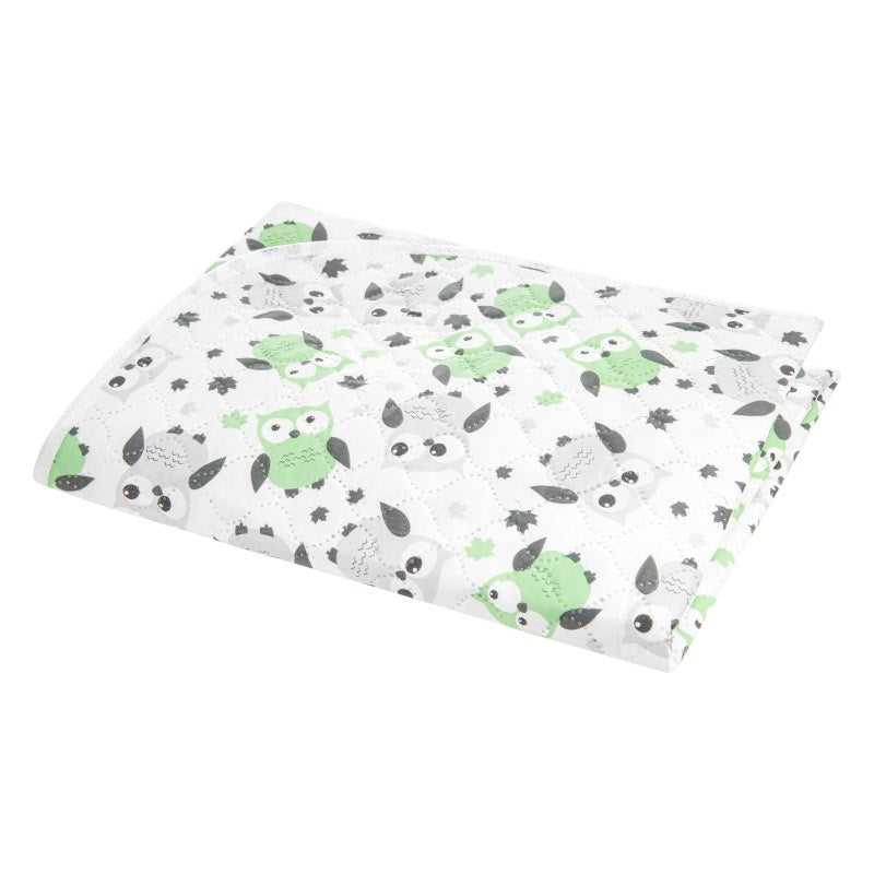Salteluta impermeabila pentru schimbat scutece, Akuku, verde/gri 55x70 cm