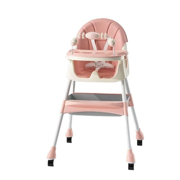 Scaun de Masa 2in1, pentru Copii de la 6 luni - 5 Ani, Roz
