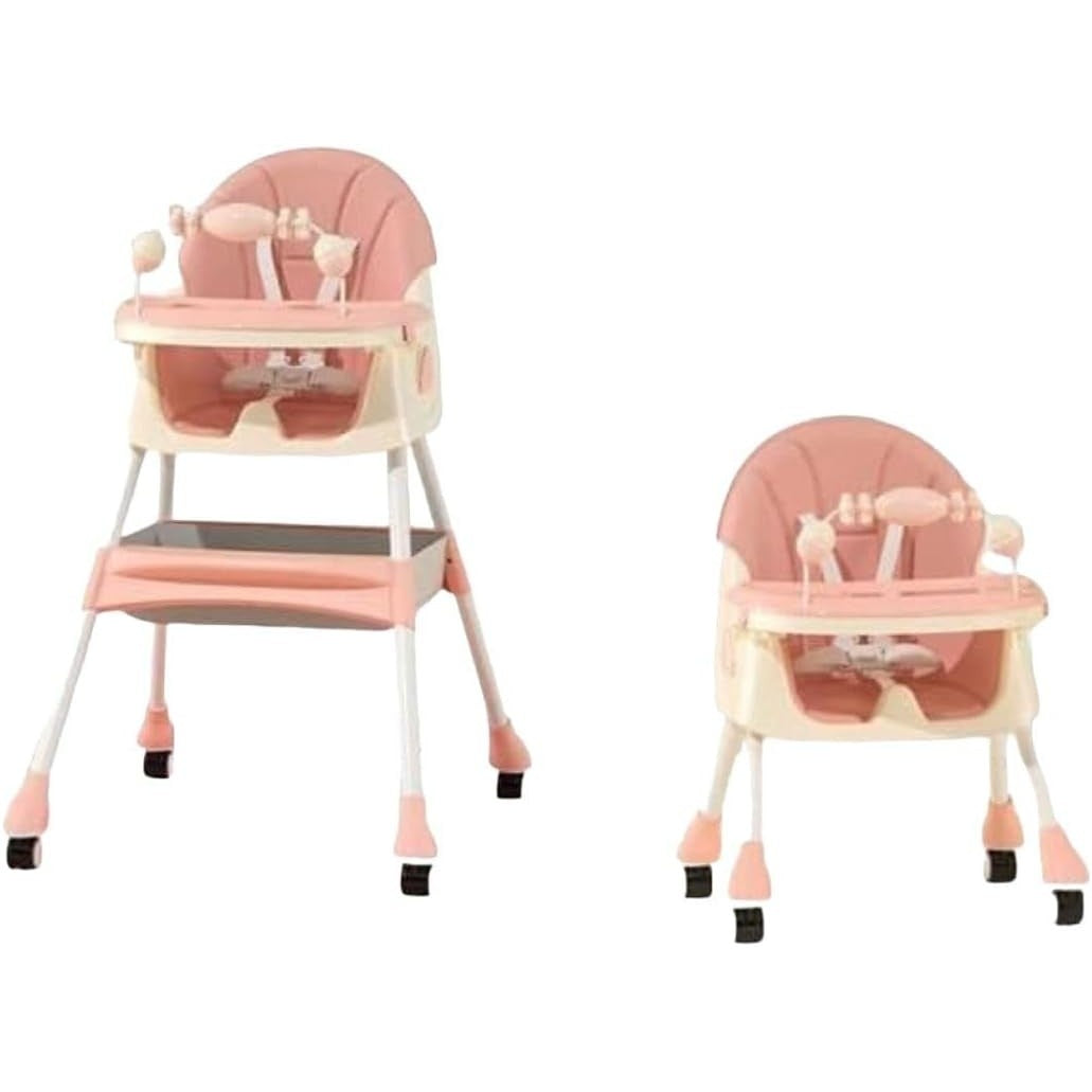 Scaun de Masa 2in1, pentru Copii de la 6 luni - 5 Ani, Roz