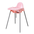 Scaun de Masa, pentru Bebelusi si Copii 6-36 Luni, din Plastic/Metal, Centura in 2 Puncte, Tava Detasabila, 63 x 57 x 85 cm, Roz