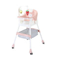 Scaun de Masa pentru Copii, Multifunctional, Suport de Agatat Jucarii, 110 x 60 x 70 cm, Roz
