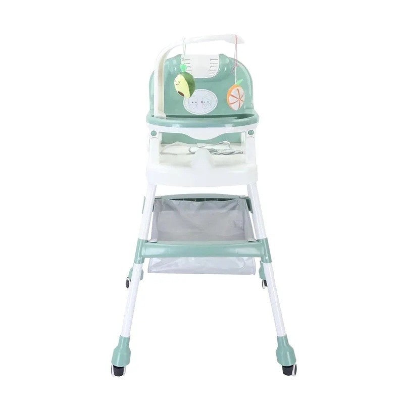 Scaun de Masa pentru Copii, Multifunctional, Suport de Agatat Jucarii, 110 x 60 x 70 cm, Verde