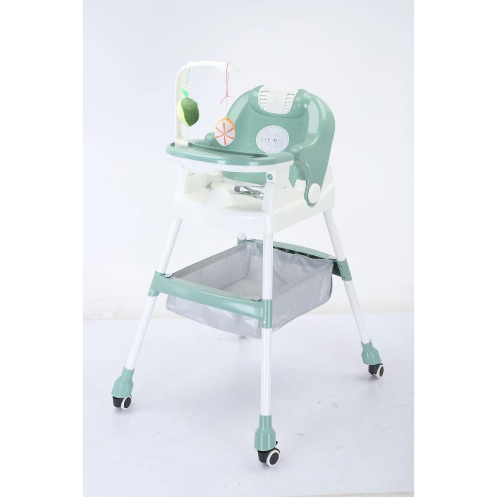 Scaun de Masa pentru Copii, Multifunctional, Suport de Agatat Jucarii, 110 x 60 x 70 cm, Verde