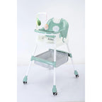 Scaun de Masa pentru Copii, Multifunctional, Suport de Agatat Jucarii, 110 x 60 x 70 cm, Verde
