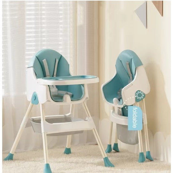 Scaun de Masa Pliabil 3in1, Reglabil, Multifunctional, Albastru