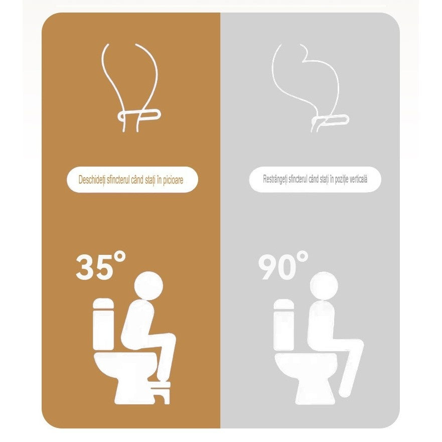 Scaunel WC, Scaun Inaltator WC Copii, Suport Picioare WC, Taburet Inaltator, 17x22x38 cm, Albastru