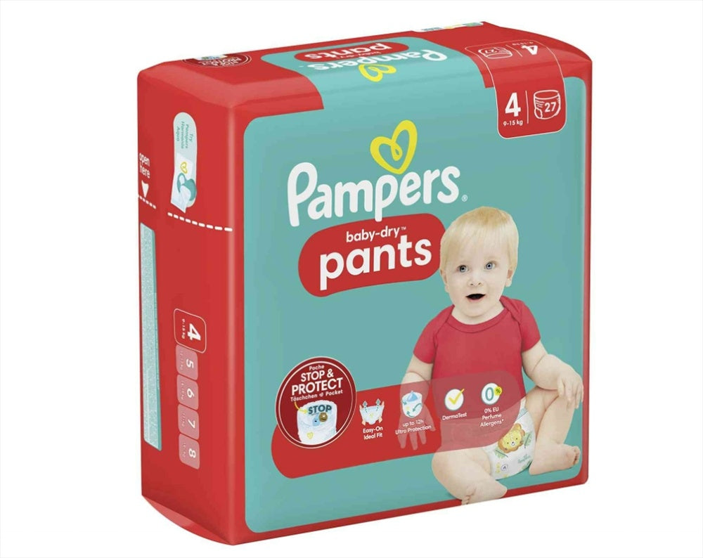 Scutece Chilotel Pampers Baby Dry, nr.4, 9-15kg, 27buc