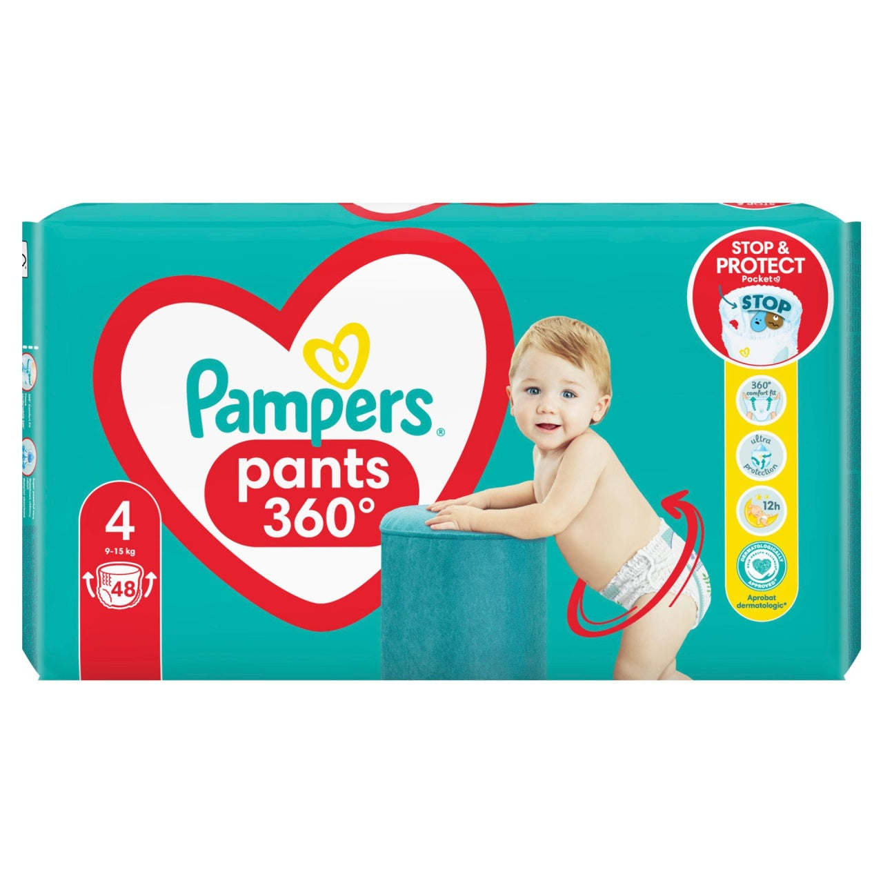 Scutece Chilotel Pampers, nr. 4, 9-15 kg, 48 buc