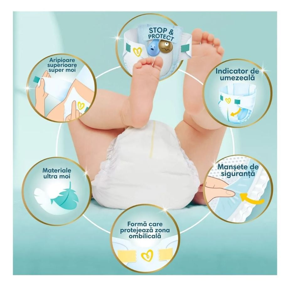 Scutece chilotel Pampers Premium Care Pants, marimea 7, 15+ kg, 32 buc