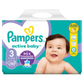 Scutece, PAMPERS, Active Baby, Giant Pack, Nr. 3, 6-10 kg, Set 90 Bucati