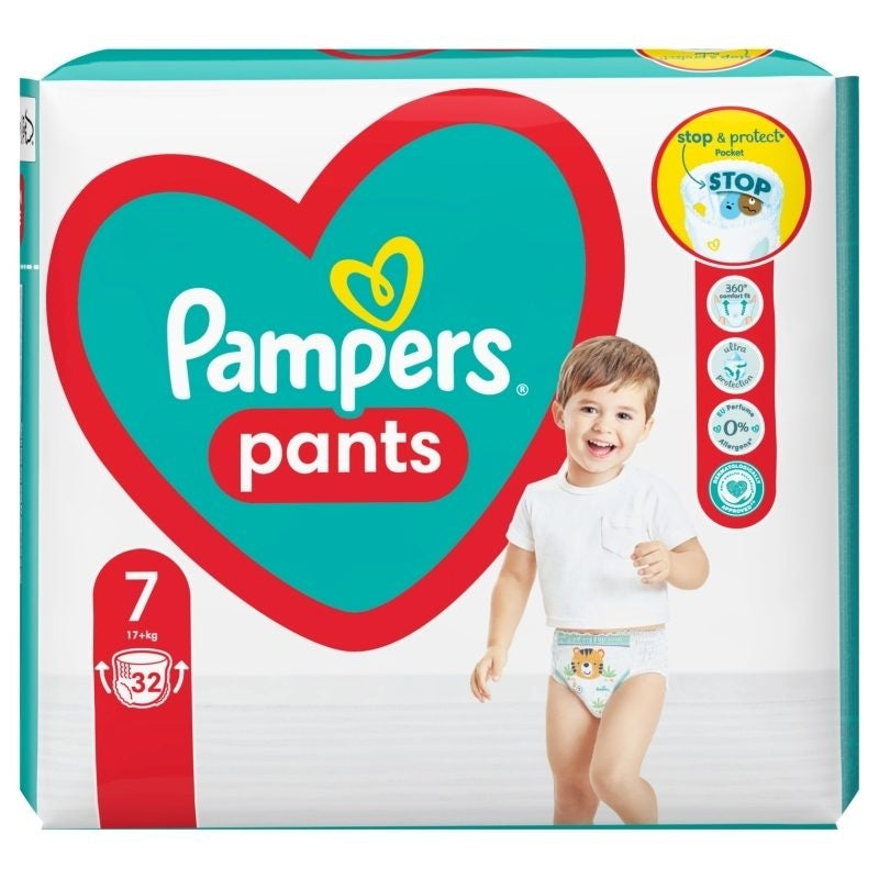Scutece Pampers chilotel Active Baby, marimea 7, 17+kg, 32 bucati
