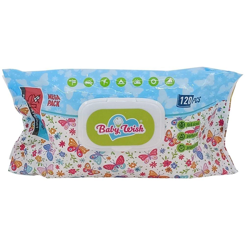Servetele Umede, Baby Wish, 120 buc