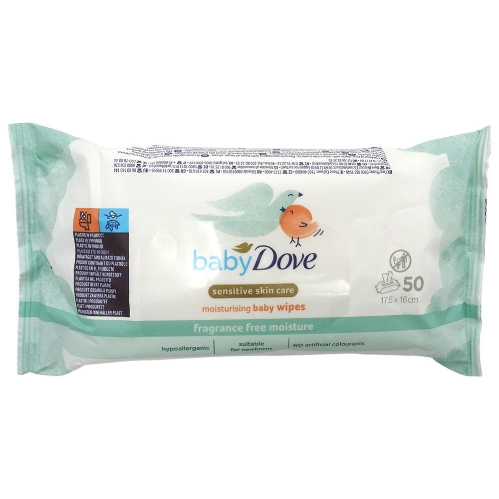 Servetele Umede, Dove Baby, 50 buc Fragrance Free Moisture