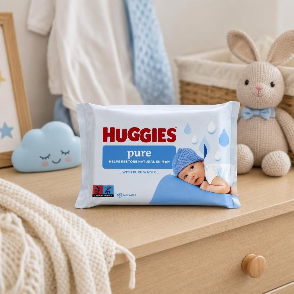 Servetele Umede, Huggies, 56 buc Pure