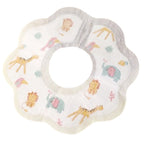 Set 10 Bavete de Unica Folosinta, Model Animalute, pentru Bebelusi, Alb Gri