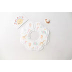 Set 10 Bavete de Unica Folosinta, Model Animalute, pentru Bebelusi, Alb Gri