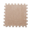 Set 10 Piese Covor tip Puzzle, Spuma EVA, Pufos, 30 x 30 x 1 cm, Crem