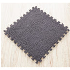 Set 10 Piese Covor tip Puzzle, Spuma EVA, Pufos, 30 x 30 x 1 cm, Gri