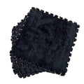 Set 10 Piese Covor tip Puzzle, Spuma EVA, Pufos, 30 x 30 x 1 cm, Negru