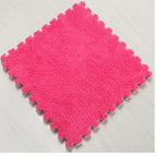 Set 10 Piese Covor tip Puzzle, Spuma EVA, Pufos, 30 x 30 x 1 cm, Roz