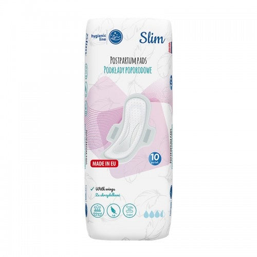 Set 10 tampoane postnatale Akuku Slim