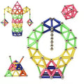 Set 178 Piese Betisoare Magnetice, din Plastic/Magnet, +3 Ani, Multicolor
