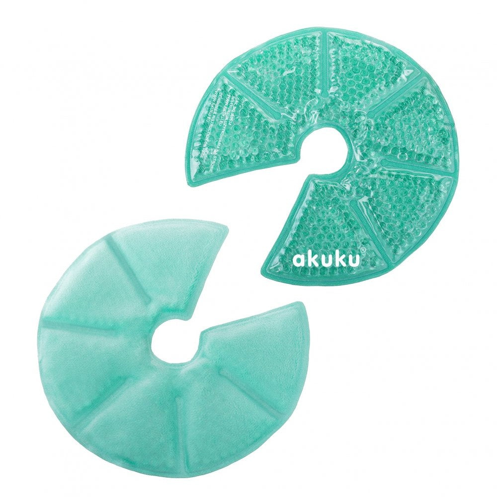 Set 2 comprese cu gel pentru sani Akuku folosire rece/cald