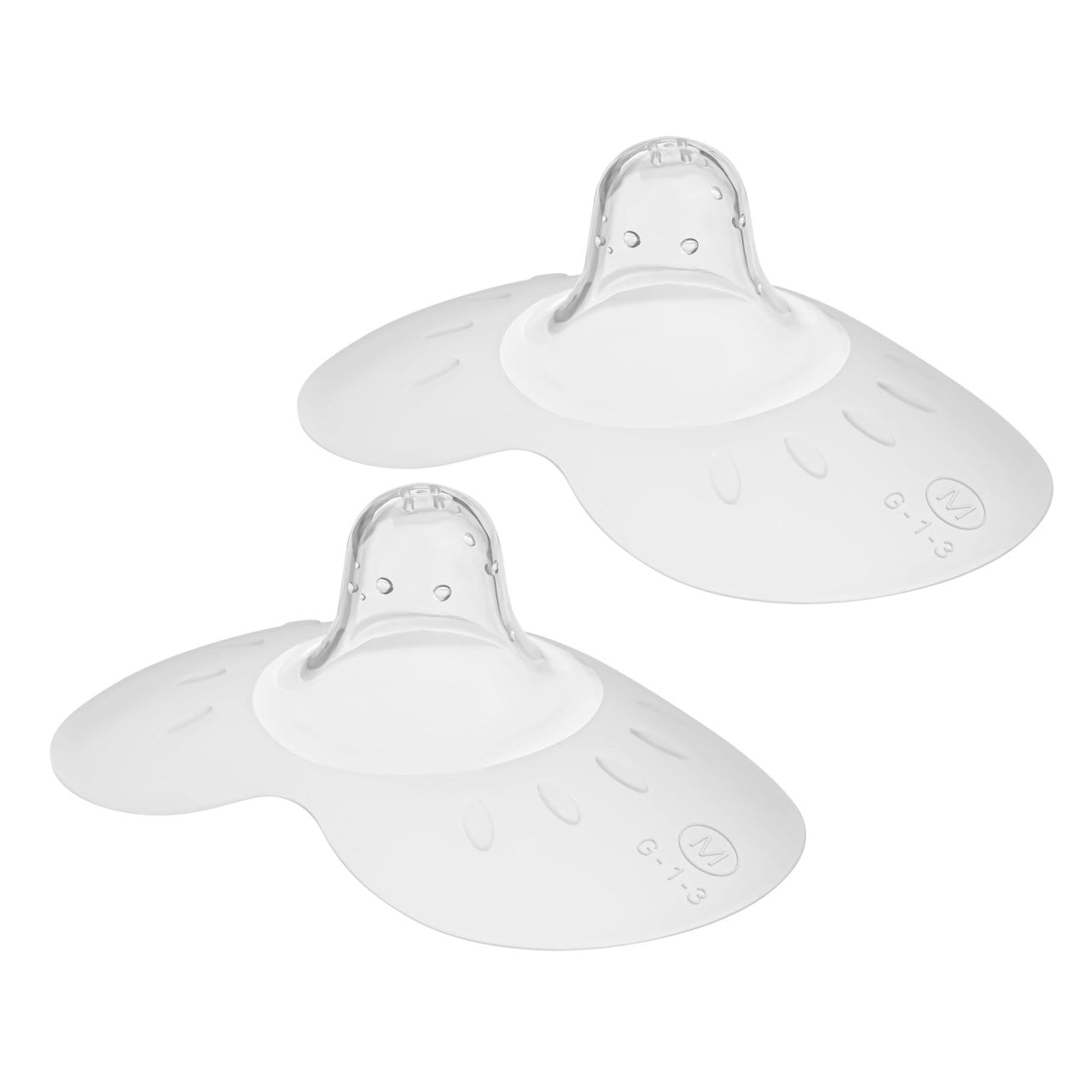 Set 2 protectii pentru mameloane Akuku marime M din silicon in cutie depozitare