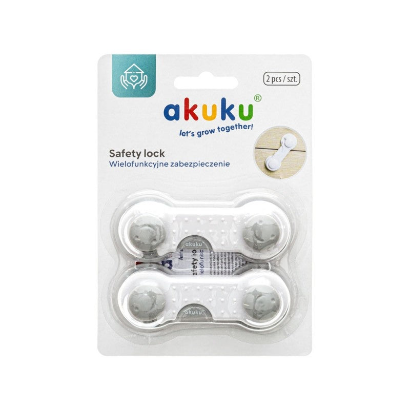 Set 2 sigurante multifunctionale Akuku Safety lock Gri