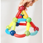 Set 25 de Piese Magnetice de Constructie, Puzzle, Forme, 3 Ani, ABS, Magnet, 16x6x14 cm, Multicolor