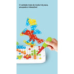 Set 258 piese, 6 in 1, Valiza cu bormasina, Multicolor