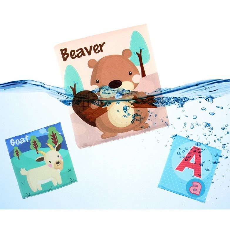 Set 26 Carduri din Panza cu Doua Fete, Model Litere, Educational, Interactiv, Saculet Inclus, Multicolor