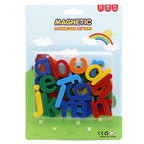 Set 26 Litere, Magnetice, pentru Frigider, din Plastic, +3 Ani, 13 x 18 x 14 cm, Multicolor