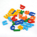 Set 26 Litere, Magnetice, pentru Frigider, din Plastic, +3 Ani, 13 x 18 x 14 cm, Multicolor