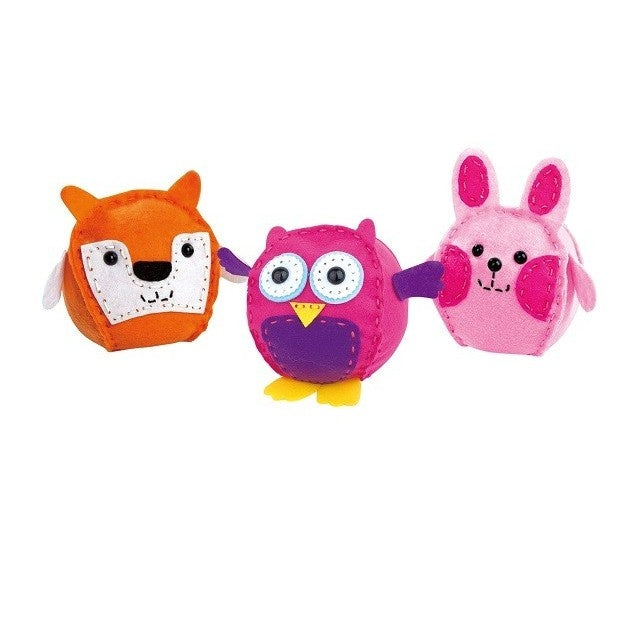 Set 3 Piese Creatie Perna pentru Copii Model Bufnita/Vulpe/Iepure, Dream Kids