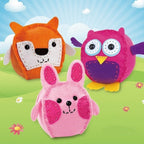 Set 3 Piese Creatie Perna pentru Copii Model Bufnita/Vulpe/Iepure, Dream Kids
