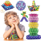 Set 308 Piese Betisoare Magnetice, din Plastic/Magnet, +3 Ani, Multicolor